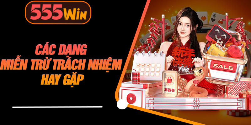 Các Dạng Miễn Trừ Trách Nhiệm Hay Gặp